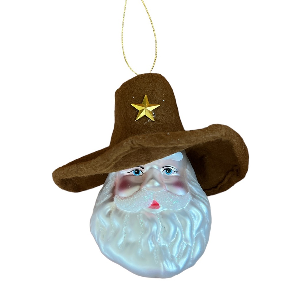 Santa sheriff ornament